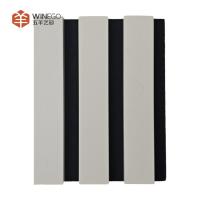Elegant Wood Slat Acoustic Panels With Wood Grain Texture For Living Room