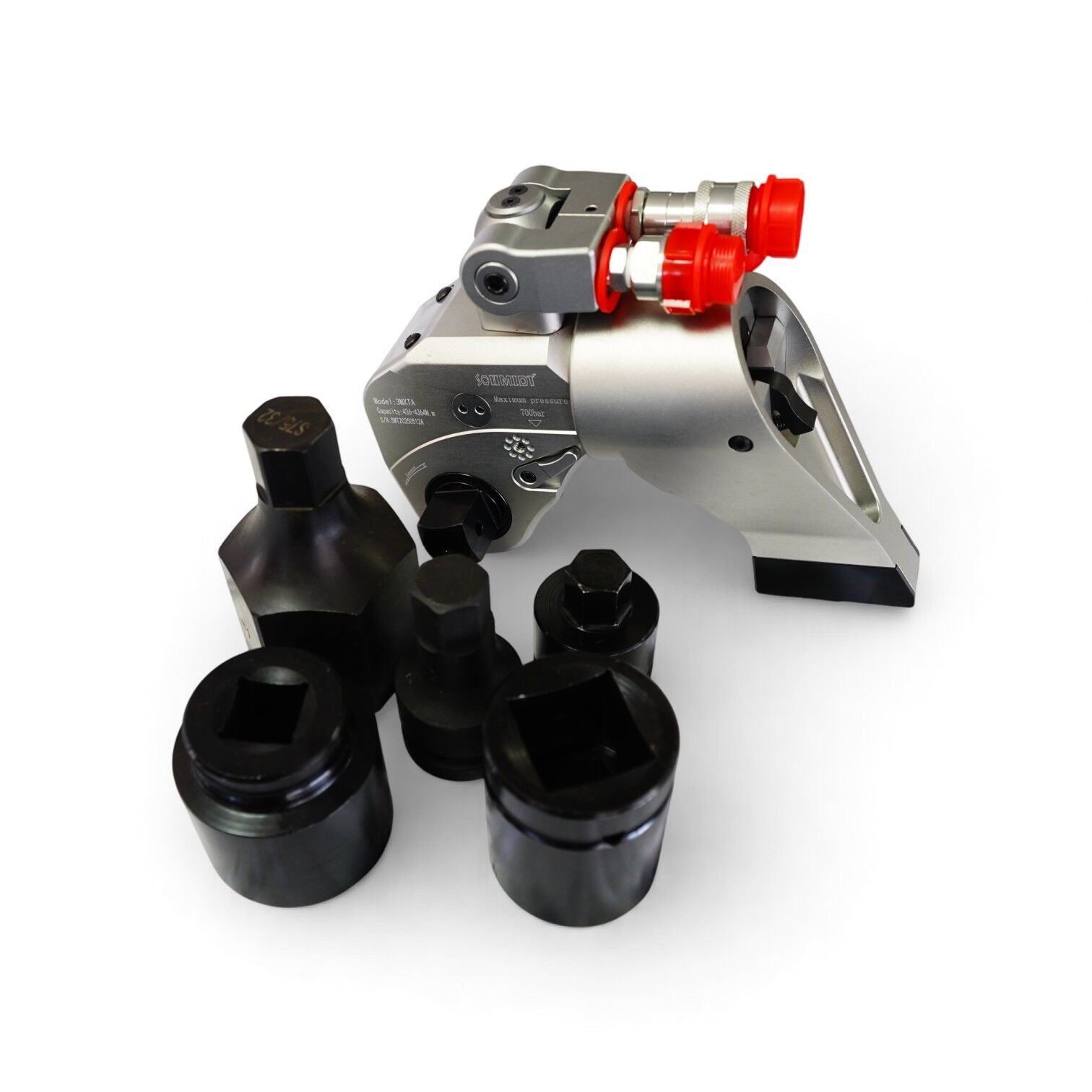 451N.M-4512N.M Square Drive Hydraulic Torque Wrench With Rotatable Oil Pipe