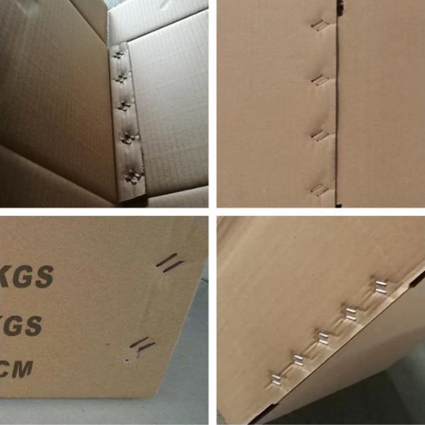 2 Pieces Semi Auto Corrugated Box Stitcher Double Servo High Speed