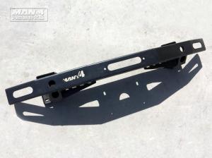Black 2014-2018 Nissan Patrol Y62 Steel Bull Bar Winch Cradle
