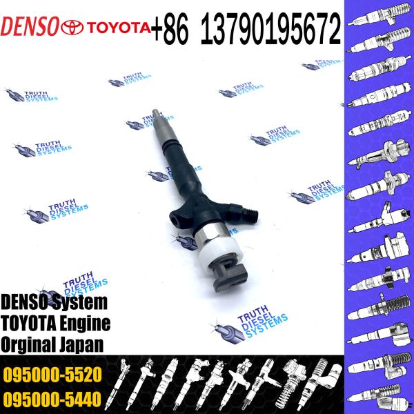 Injetor de combustível diesel de alta qualidade 095000-5520 Para TOYOTA HILUX 2KD-FTV 23670-0L010