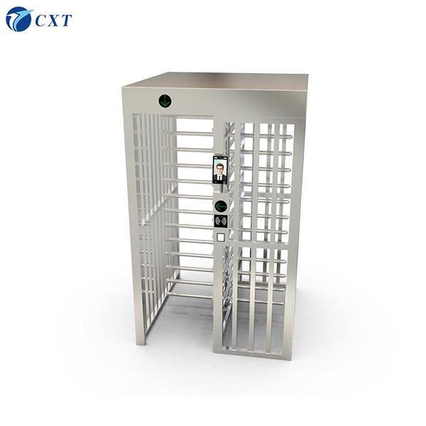 Anti Collision Full Height Turnstile with RFID Access Control 30-40 People/Min Stainless Steel 304 Customizable Head Thickness