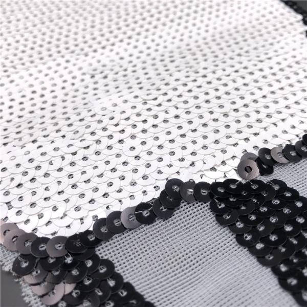 Sheep Animal Sequin Embroidery Patches White Merrowed Border For Decoration