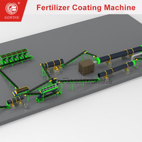 Controlled Release Fertilizer Organic Compound Fertilizer Coating Production Line