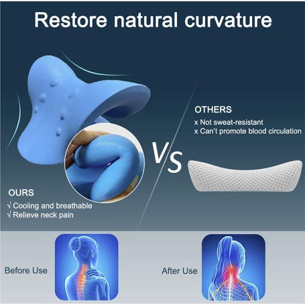 Cervical Chiropractic Traction Device for Neck Pain Relief Massage Area Neck Shoulder