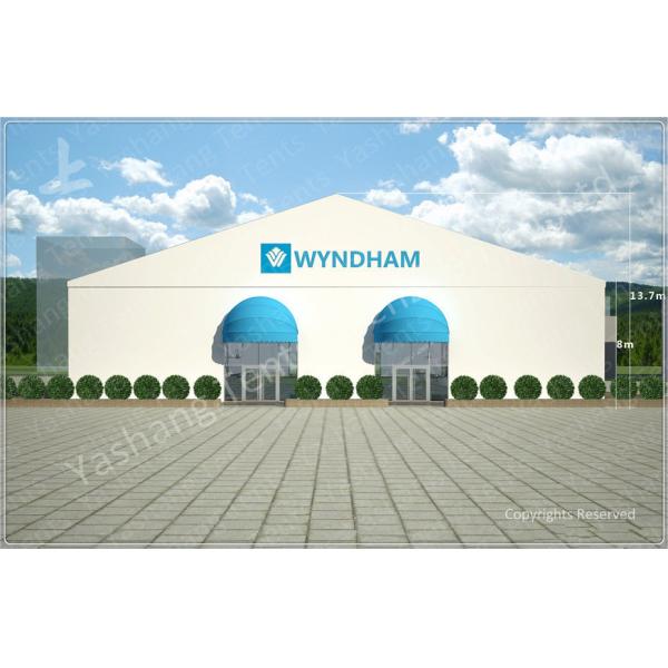 Rustless Hard Aluminum Structure Garden Party Canopy Tents White PVC Fabric