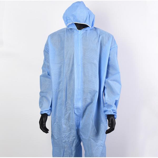Chemical Industrial Workers Clothing Taped Seam Microporous Coverall with 3 Piece Hood