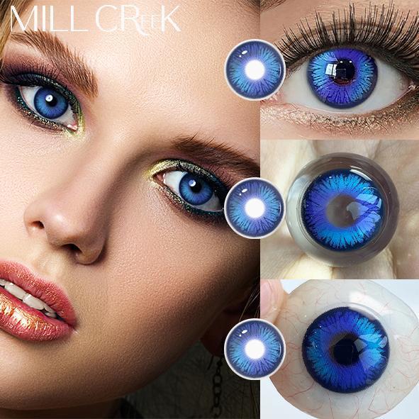 Tinted Cosplay Contact Lenses 40% Water Content Millcreek Lenses With Vibrant Appearance