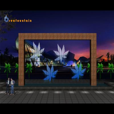 color changing waterfall fountain for enjoy
