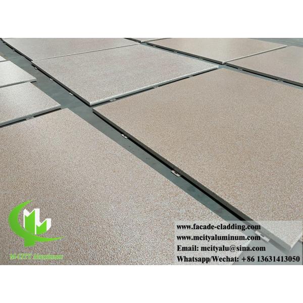 Plaque d'aluminium de couleur pierre solide revêtue de panneaux muraux pour façade durable pour l'extérieur