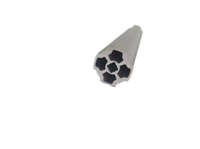 6063-T5 Plum Blossom Tubing Aluminium Alloy Silvery Oxidation Flower Pipe Al-M