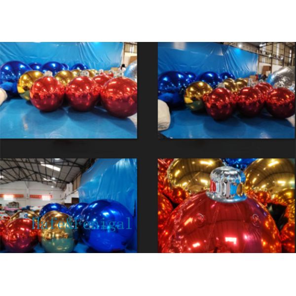 Red Inflatable Mirror Ball – 2m for Shopping Mall Holiday Displays