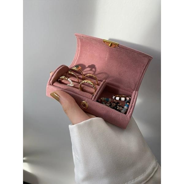 Новый изысканный высококачественный бархатный ювелирный ящик кольцо браслет ожерелье Хранилище путешествие МОЛОЙ ПОРТАБЛЬНЫЙ ювелирный