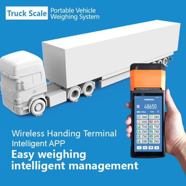 Wireless Digital Portable Axle Wheel Load Scales 10-100 Tons Capacity