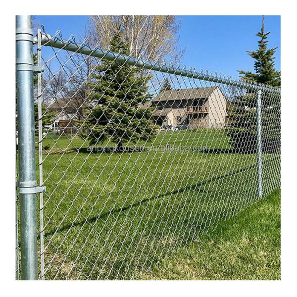 Cercas de segurança de aço com baixo teor de carbono 4ft 9 Gauge Chain Link Cercas 25 Ft 36 polegadas Cercas