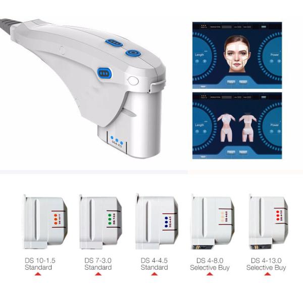 7MHz HIFU Beauty Machine , Portable Skin Tightening Equipment 0.1 - 2.0J Energy