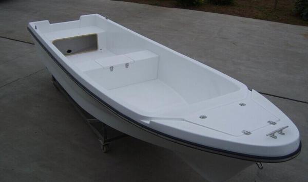 Fiberglass Hull Offshore Fishing Boats , Erosion Resistant 4.2 M Glass Fiber Boat