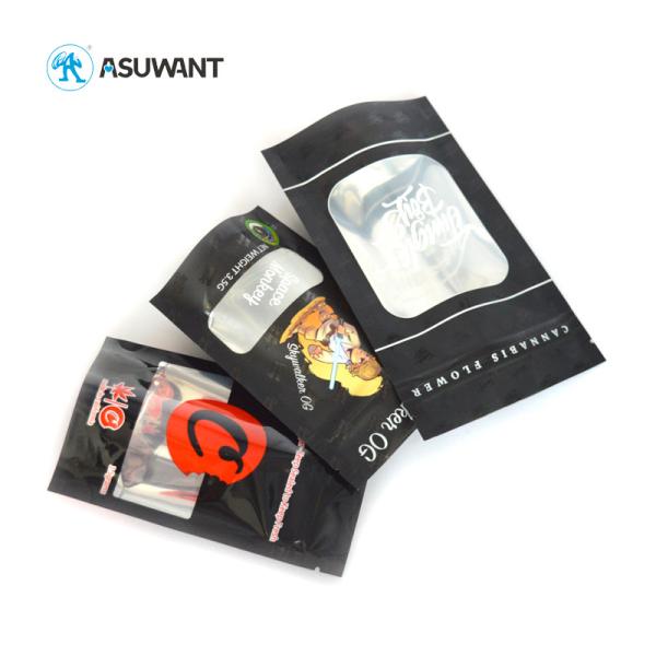 Biodegradable Mylar Ziplock Bag Weed Plastic Pre Roll Packaging