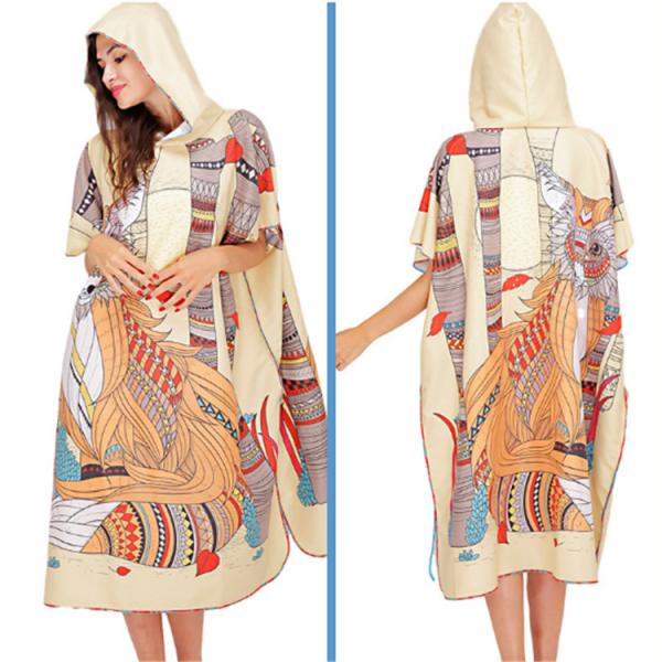 Quick Dry 60 Inch Beach Microfiber Towel , Microfiber Changing Robe