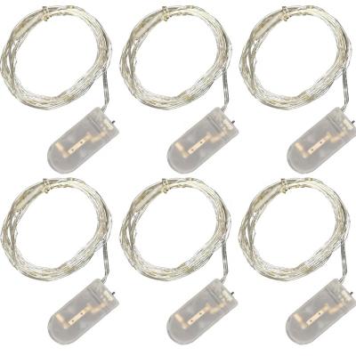 Waterproof 20M Copper Wire Battery Lights 20 LED CR2032 For Decoration
