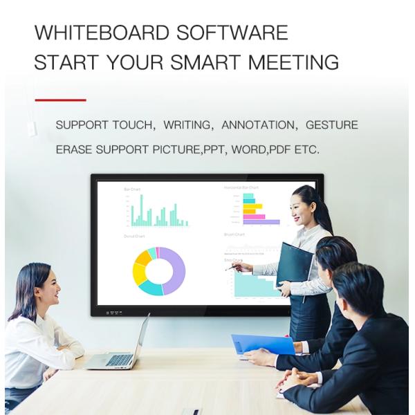 Умный класс электронное цифров взаимодействующее Whiteboard 86 дисплея LCD 100 дюймов