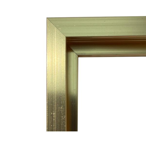 25mm Side Height Bend Mirror in Bright Gold Aluminum Alloy for Living/Bath Room Decor