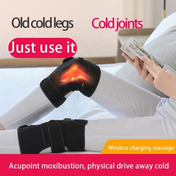 Пояс с подогревом и 4 пуговицами, умный пояс с магнитной терапией, коленный горячий пояс