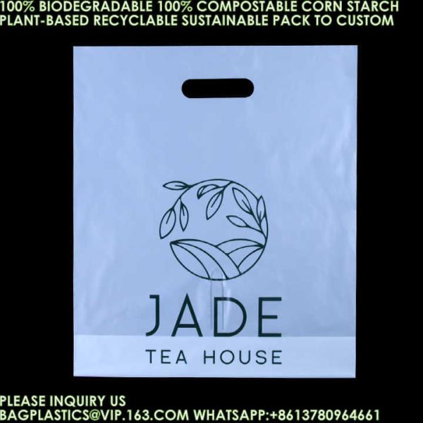 Eco-Friendly Recyclable Bag Corn Starch Compostable Beverage Bag 100% Biodegradable Vegetable Fruit Pouch Bags