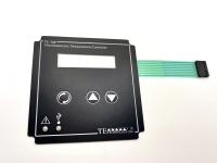Commutateur de membrane à clé LED vert rétroéclairé à haute luminosité avec adhésif externe 3M