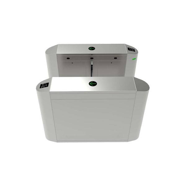 SS304 Cabinet Brushless Motor RGB LED Indicator Flap Barrier Gate with Access Control Turnstile