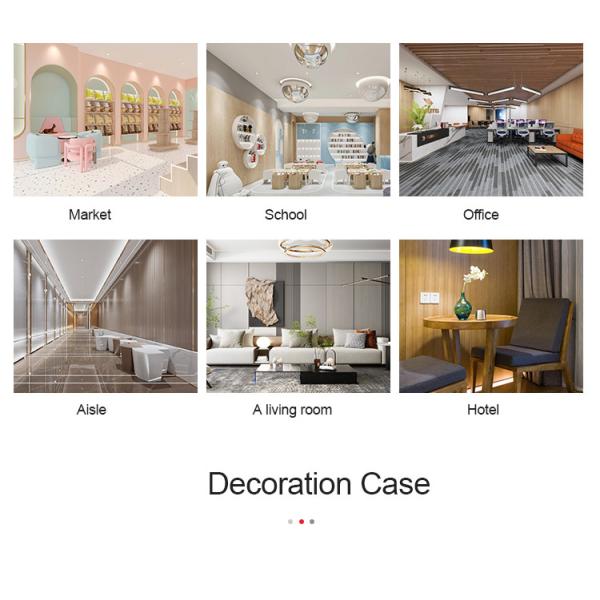 Кожа внутреннего художественного оформления администрации чувствует ширину 1.22m панелей стены PVC