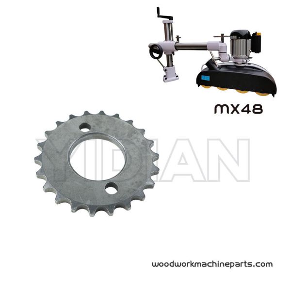 03A-2 A500309 Large Sprocket (22T) - Outer Diameter: 68.5 mm, Inner Diameter: 30 mm, Thickness: 5.3 mm, Bolt Hole Diameter: 6.82 mm - Weight: 80.9 g MX48 Power Feeder Accessories