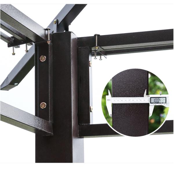 Waterproof Pavilion Sunshade Steel Frame Gazebo 3*6m For Outdoor Activities