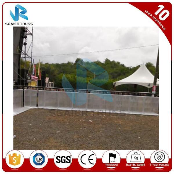 Road Car Park Barriers For Traffic , Aluminum Alloy Crowd Control Fencing