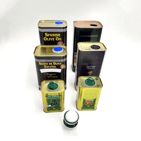 DADI Food Grade Tinplate Rectangular Food Oil Tin Can Extra Virgin Olive Oil 1.6 Liter Storage