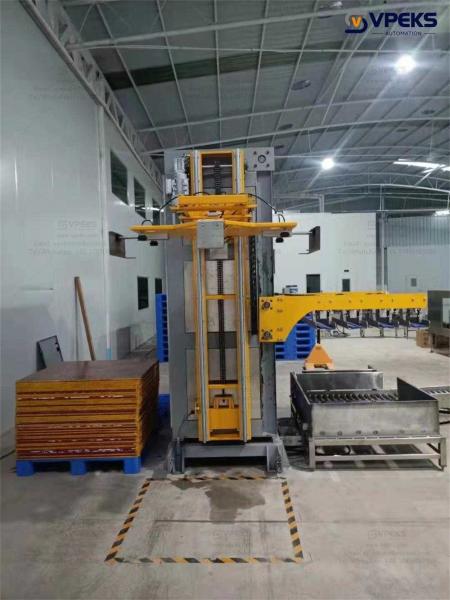 Automated Palletizer System Column Palletizer For Bottled Water Palletizing