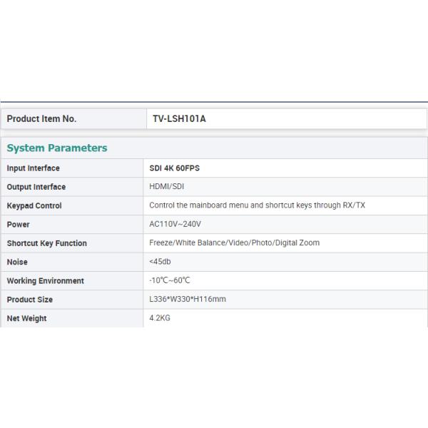 New 4K Integrated Camera System with Built in Light Source Usage in Laparoscopy Surgery