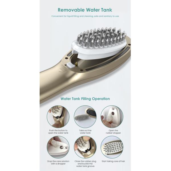 DC5V Rated Voltage ABS Plastic Massage Scalp Pores Applicator Bottle for Oil Comb