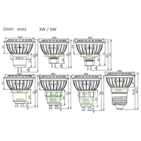 CREE COB GU10 MR16 E27 LED Spot Light 3W 5W 7W