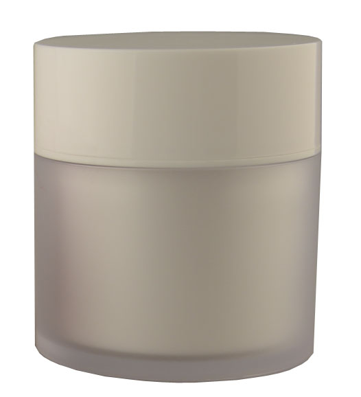 Os frascos 50g cosméticos plásticos acrílicos personalizados, loção vazia rangem