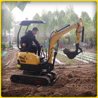 Construction Mini Digger de Mini Crawler Excavator 2T 3.5-4.5km/h de pilote