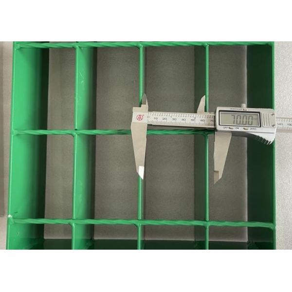 70mm Green Steel Bar Grating for Wall Safety Protection