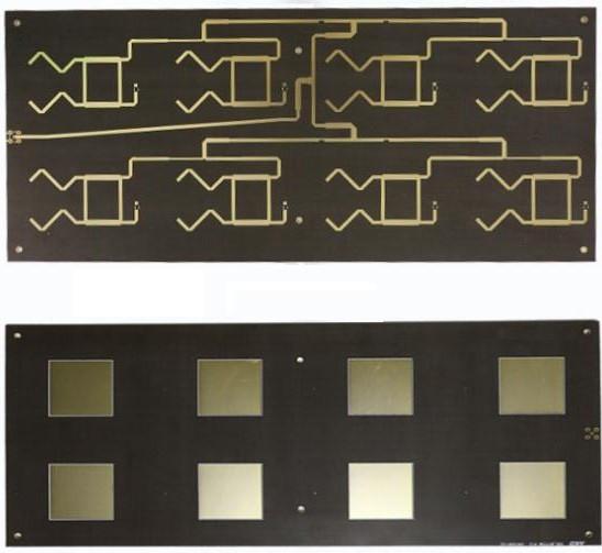 Millimeter Wave High Frequency PCB Rogers Rt Duroid 5880 Substrate Thickness 0.6mm