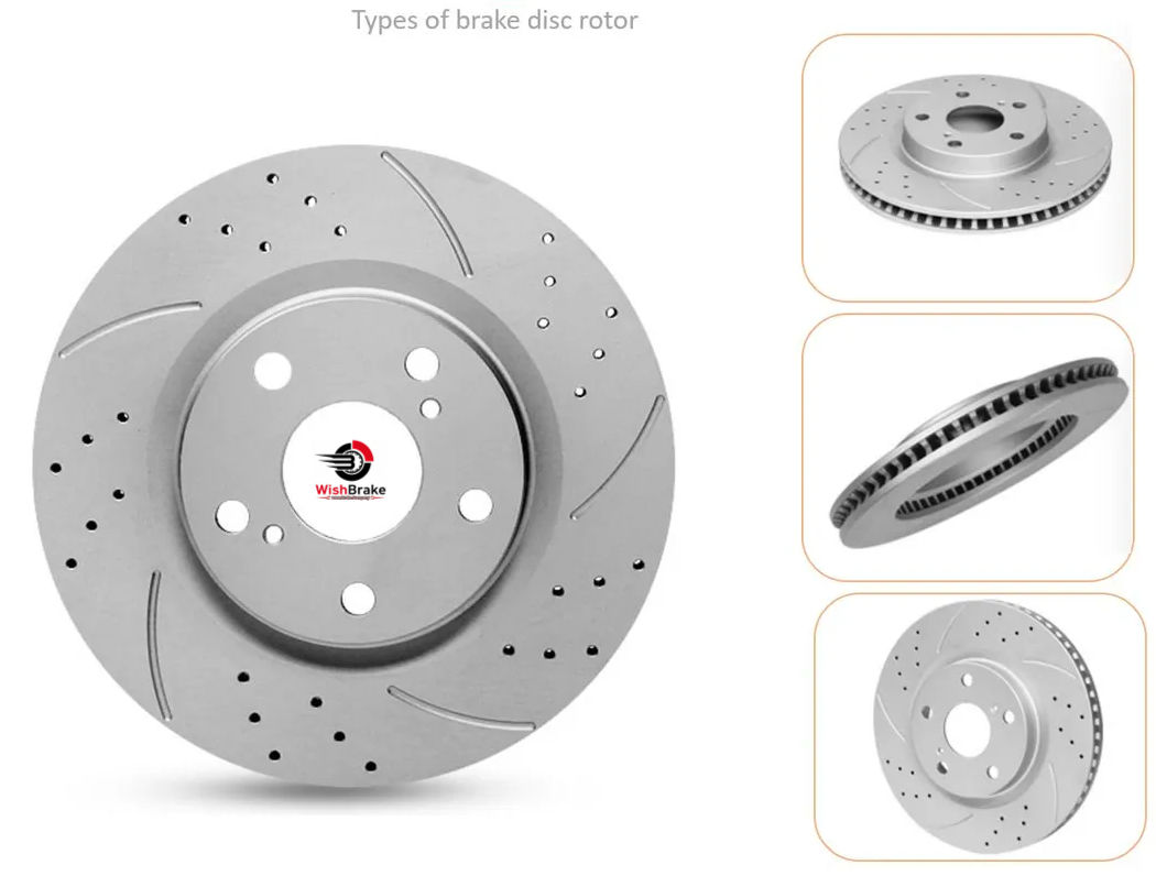 Custom Drilled & Slotted Works Modified Brake Discs For Racing Car Brake System Parts Slotted And Drilled Disc Brake Rotor For Toyota Camry OEM 4351206060 High-Quality Car Brake Disc