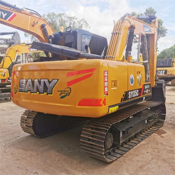 69.6 kW altura de transporte 2.8 m SANY135C excavadora usada con piezas y costo asequible