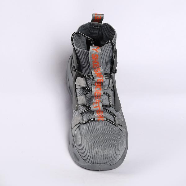 Shengjie Fly Knit Обувь Противопроницаемая MD наружная подошва Рабочие ботинки Всасывающие удар Дышащие защитные ботинки