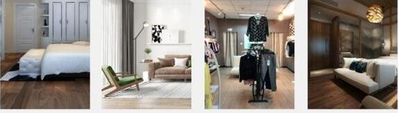 Indoor Floor Anti Scratch  6inch × 36inch Self Adhesive Wood Flooring 1.8mm