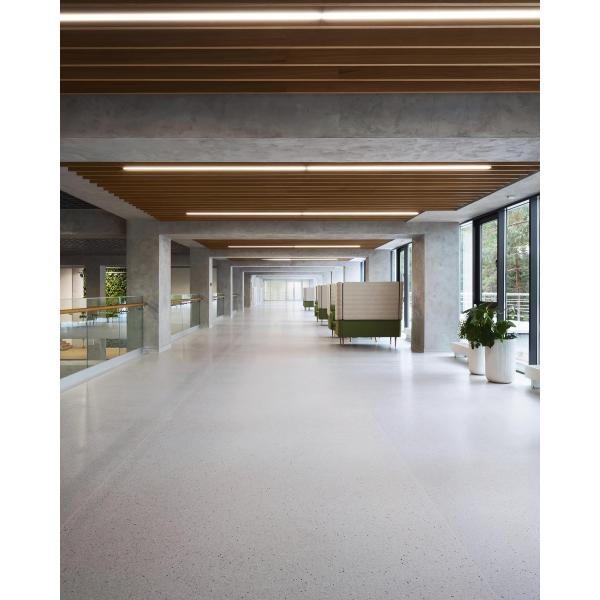 Carreaux de plafond métalliques Baffles Grains de bois Panneaux acoustiques microperforés Panneau insonorisé