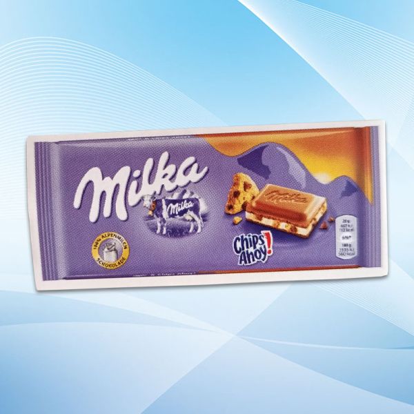 Pvc Die Cut Vinyl Printing Cartoon Chocolate Sticker Waterproof