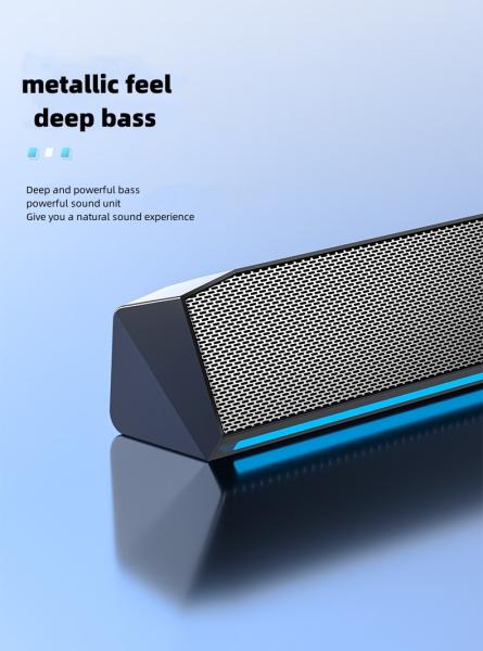 FCC Monster G01 RGB Computer Speakers Black 1.4m Portable Bluetooth Speaker